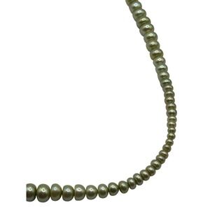 Honora Pearl Necklace Green 18" Sterling‎ Silver 925 Clasp